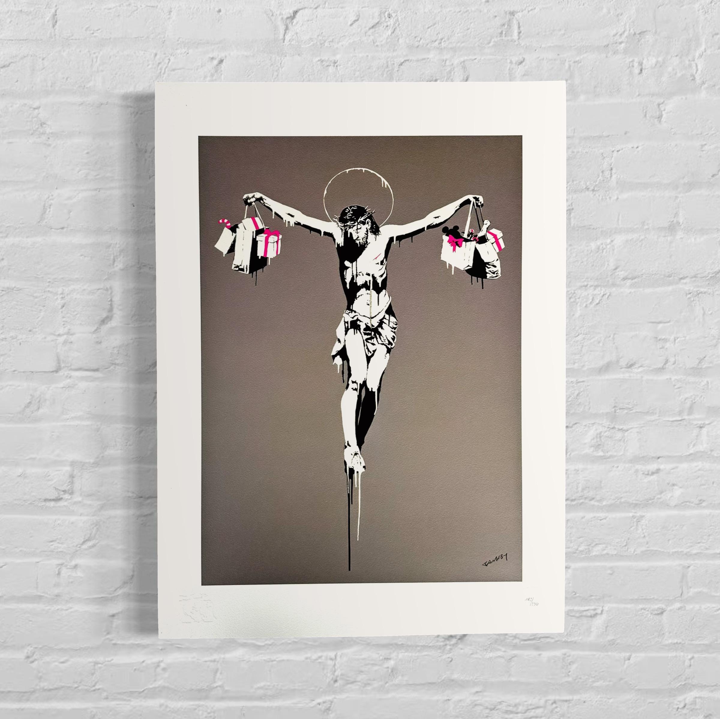 Banksy Christ With Shopping Bags