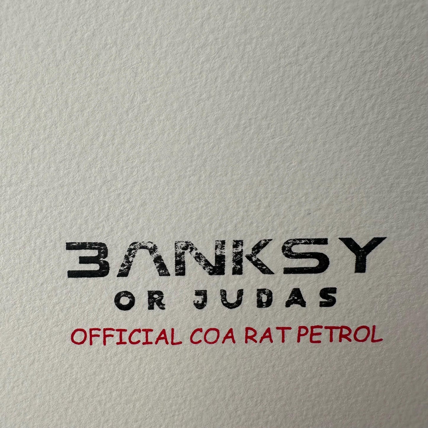 Banksy or judas