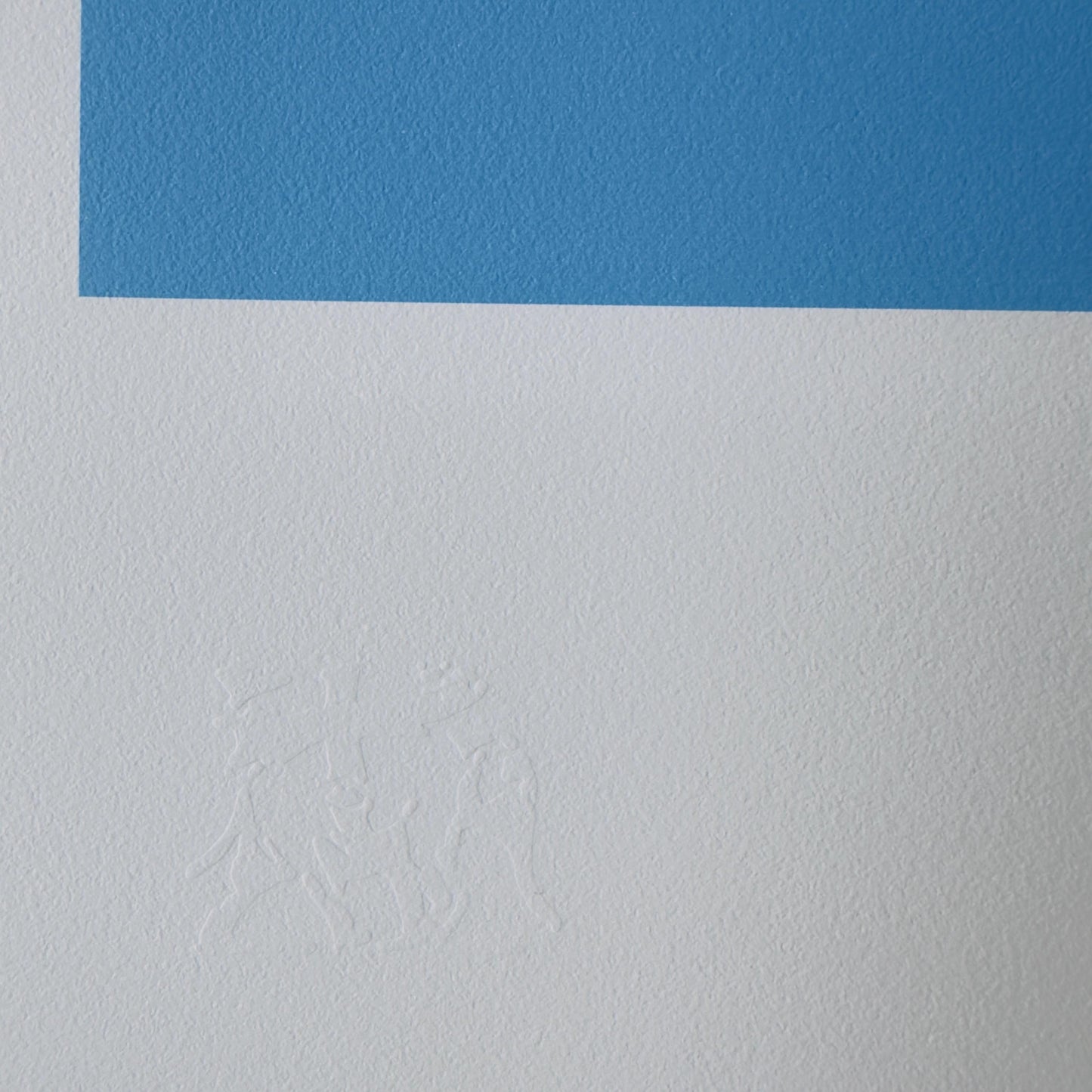 Genummerde editie BANKSY Barking dog (blauw) Gesigneerd - certificaat - Wall Art, Grafitti Art, Lithograph, Stencil Art