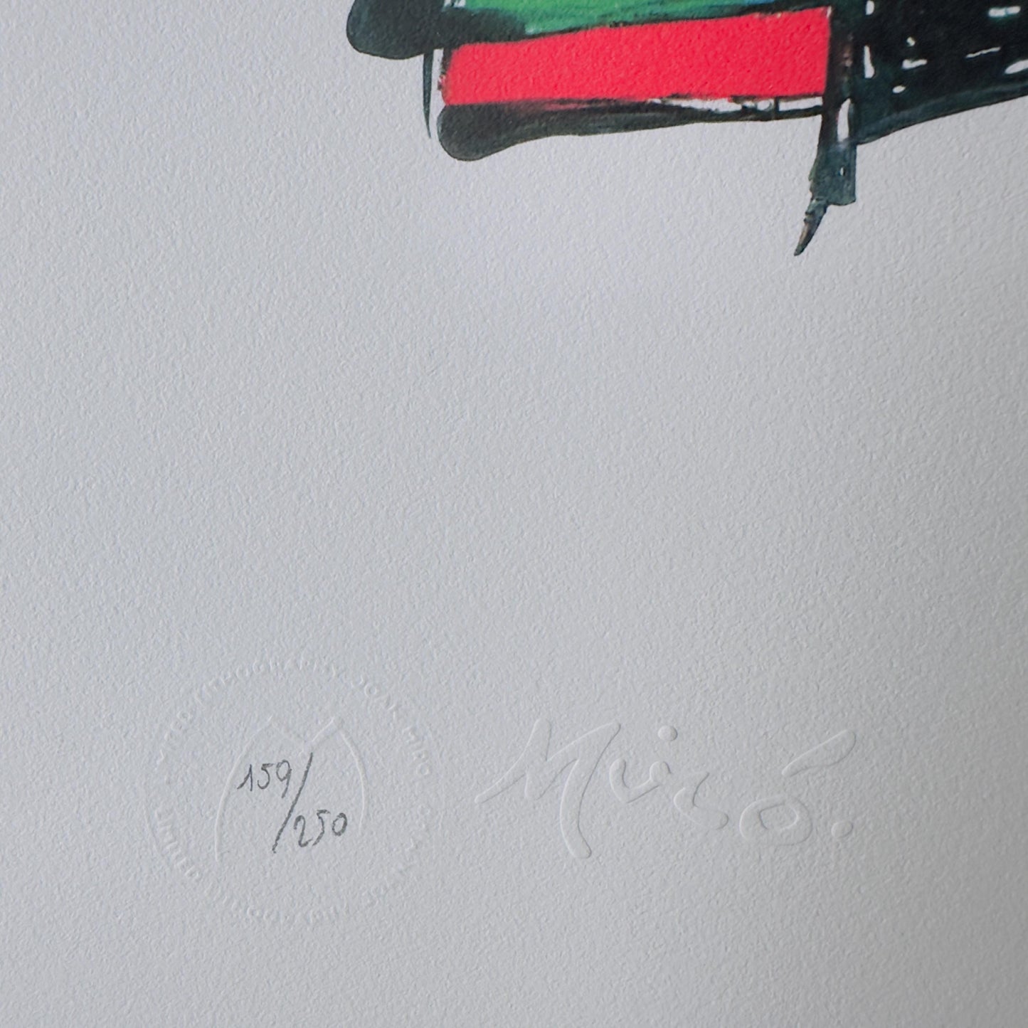 Genummerde editie Joan Miró, Abstract prachtige levendige kleuren - Gesigneerd - Certificaat - limited Barcelona Espana -