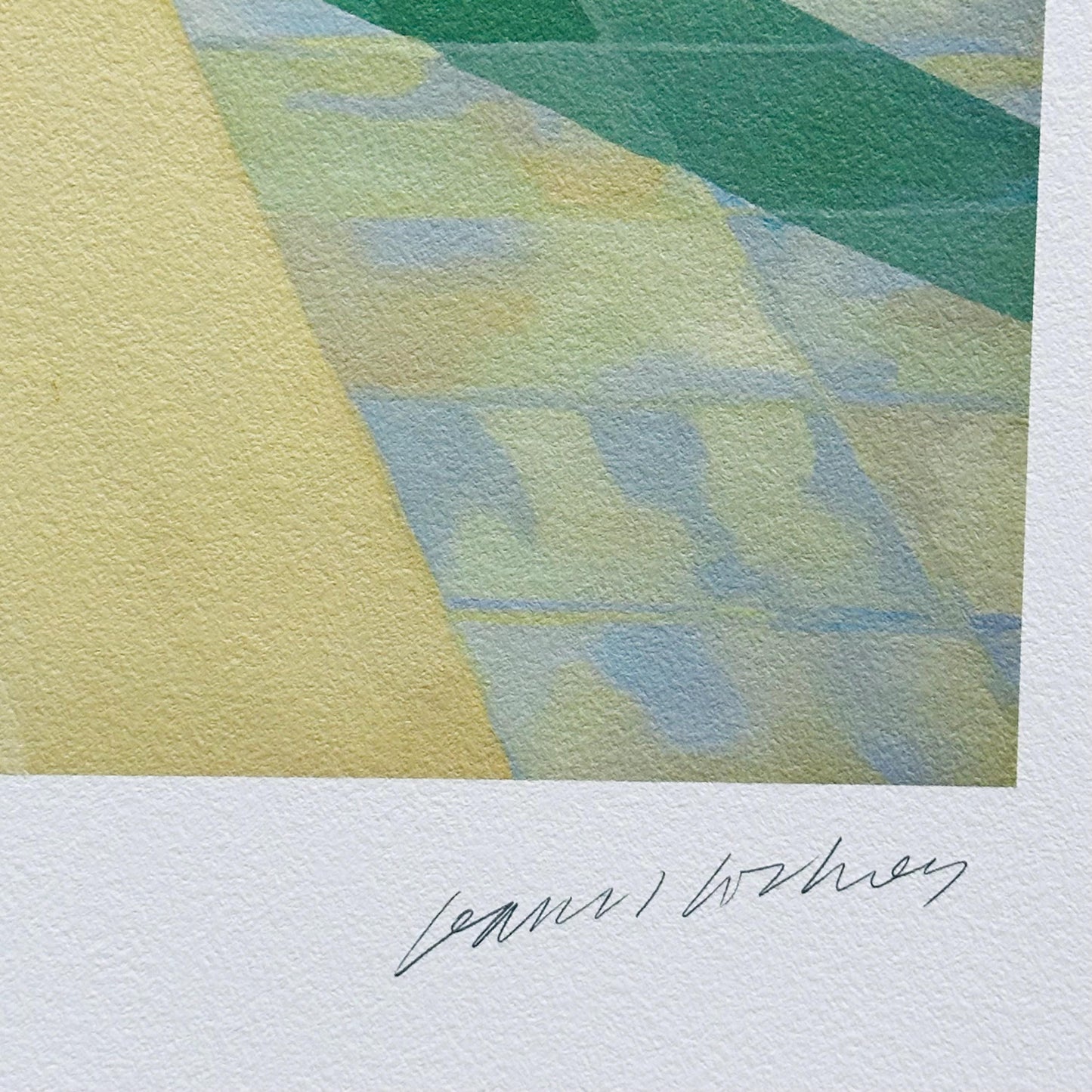 Genummerde editie DAVID HOCKNEY - Zwembad met mensen - Certificaat - Limited lithografie - muurdecoratie - after