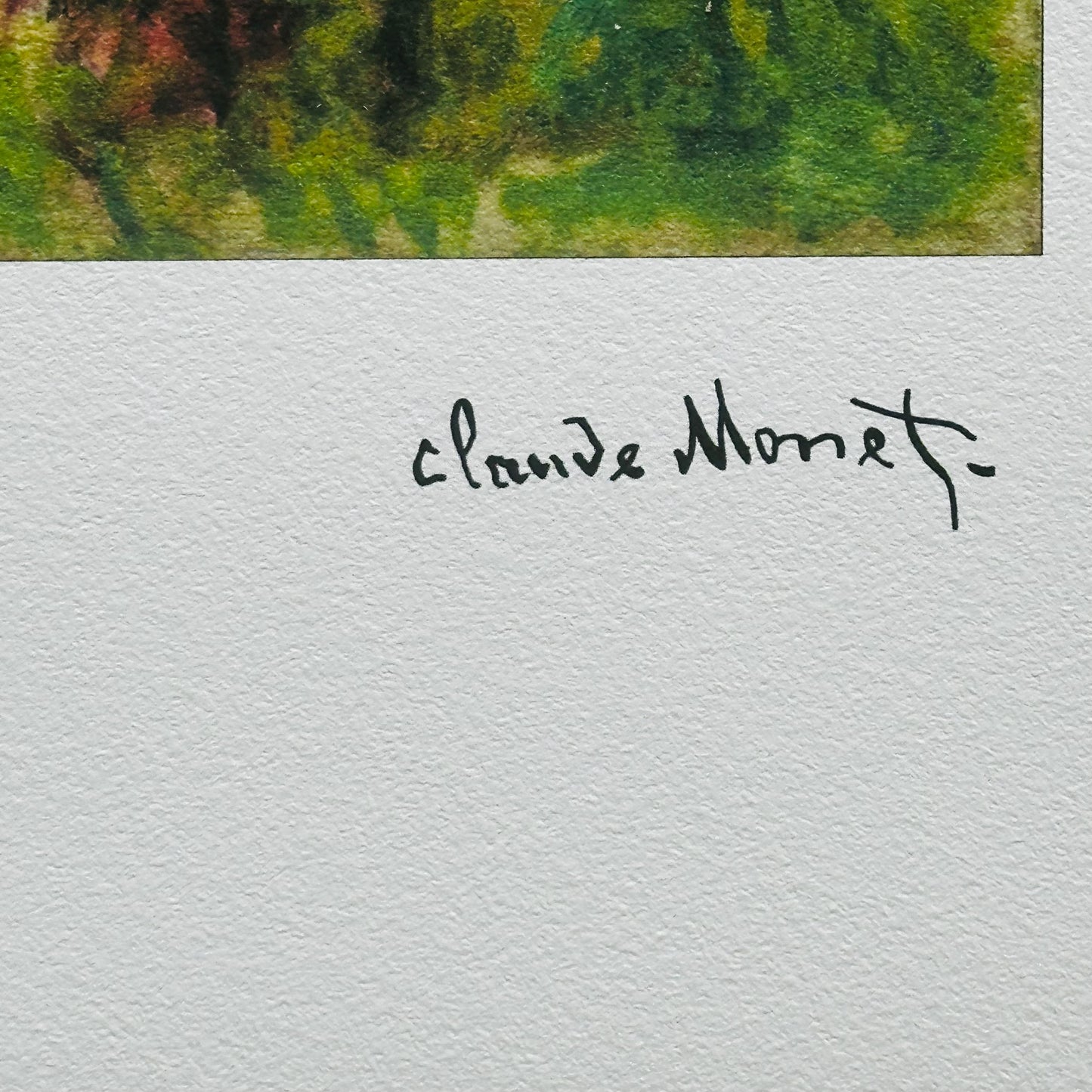 Genummerde editie Claude Monet," Kind en vrouw met paraplu- Certificaat - kunstdecoratie - unieke kunst lithograph after