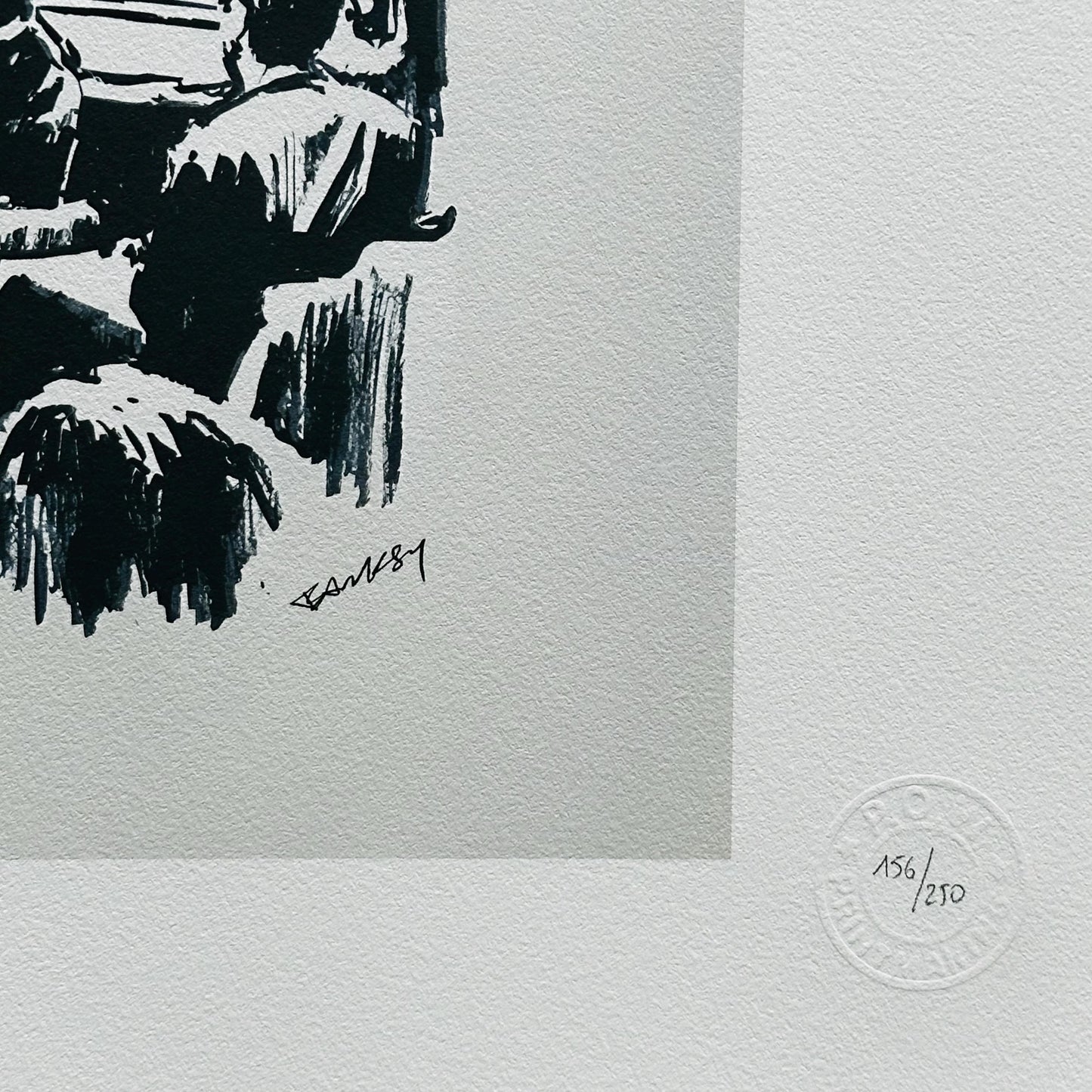 Genummerde editie BANKSY Marons - Gesigneerd - certificaat - Wall Art, Grafitti Art, Lithograph, Stencil Art
