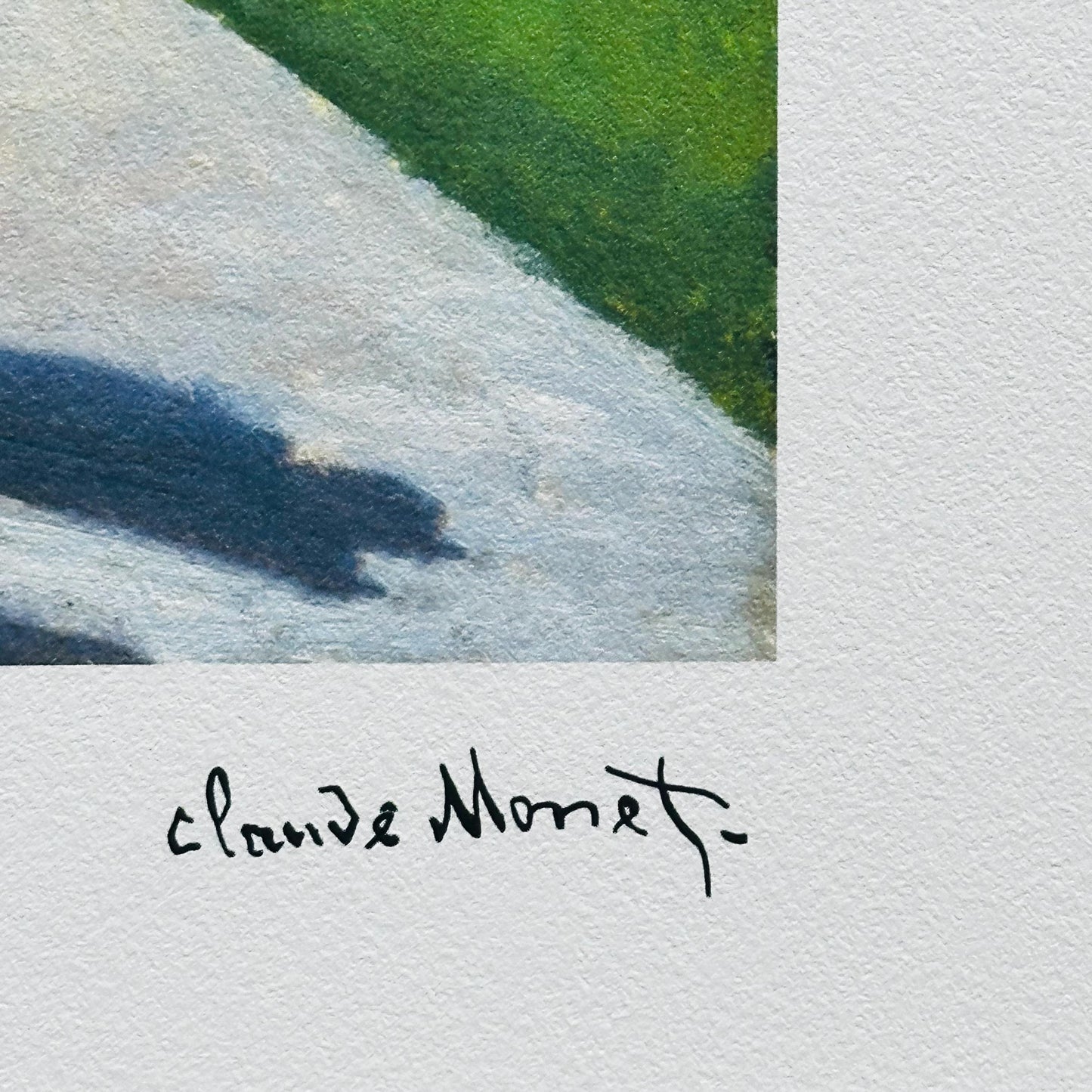 Genummerde editie Claude Monet," Terras in saint adresse " - Certificaat - kunstdecoratie - uniek kunst lithograph after