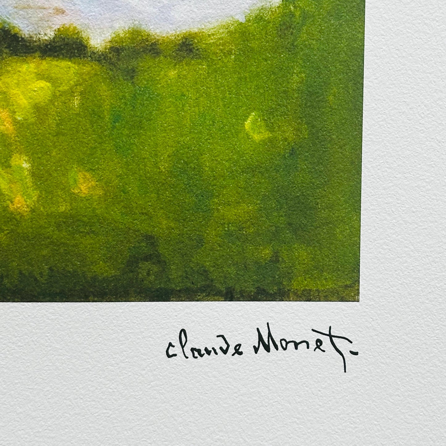 Genummerde editie Claude Monet," Tijd van de lente " - Certificaat - kunstdecoratie - unieke kunst lithograph after