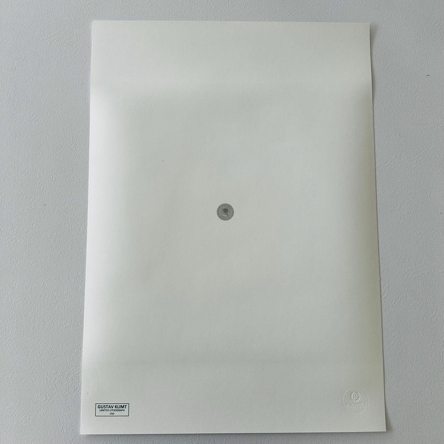 Genummerde editie Gustav Klimt," man en vrouw "de kus"- Certificaat - kunstdecoratie - unieke kunst lithograph after