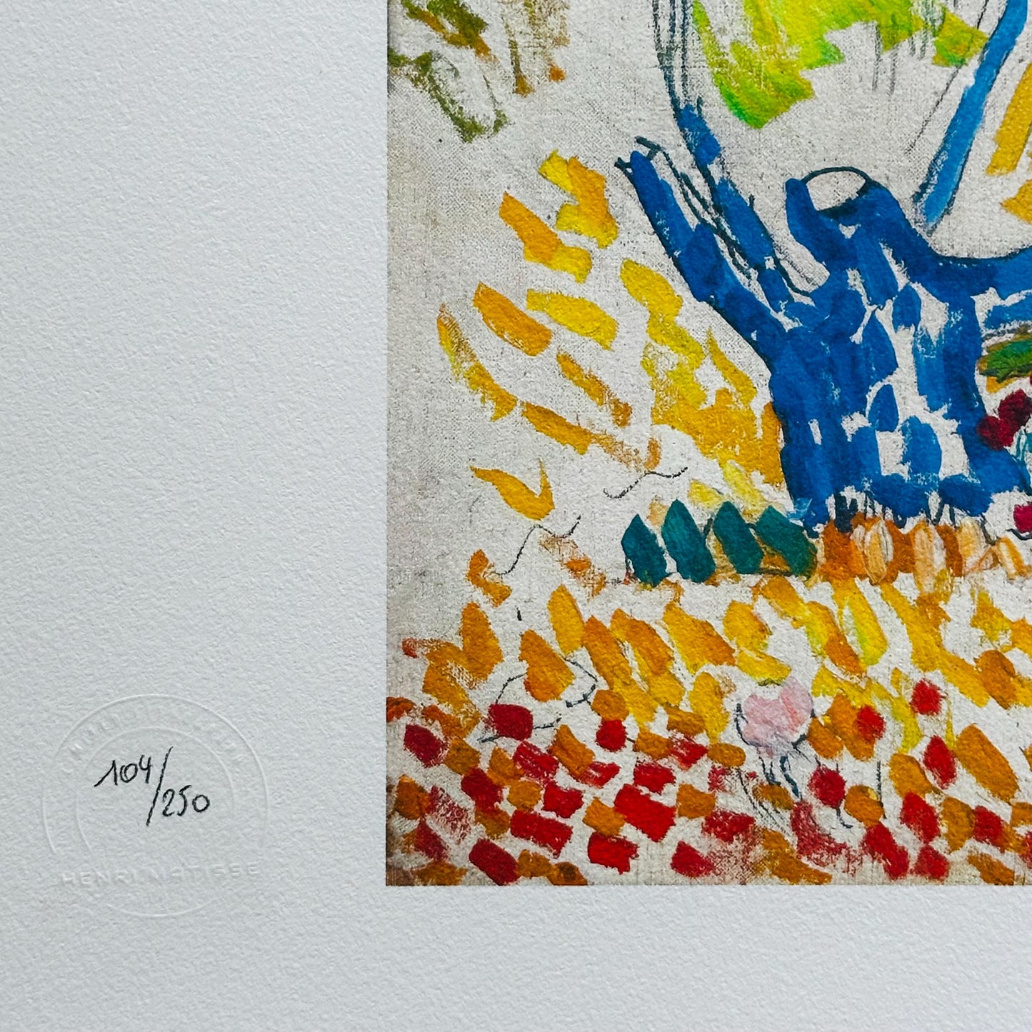 Genummerde editie HENRI MATISSE "Oliviers à collioure" Gesigneerd - Certificaat - Limited lithografie - Franse kunstenaar - after