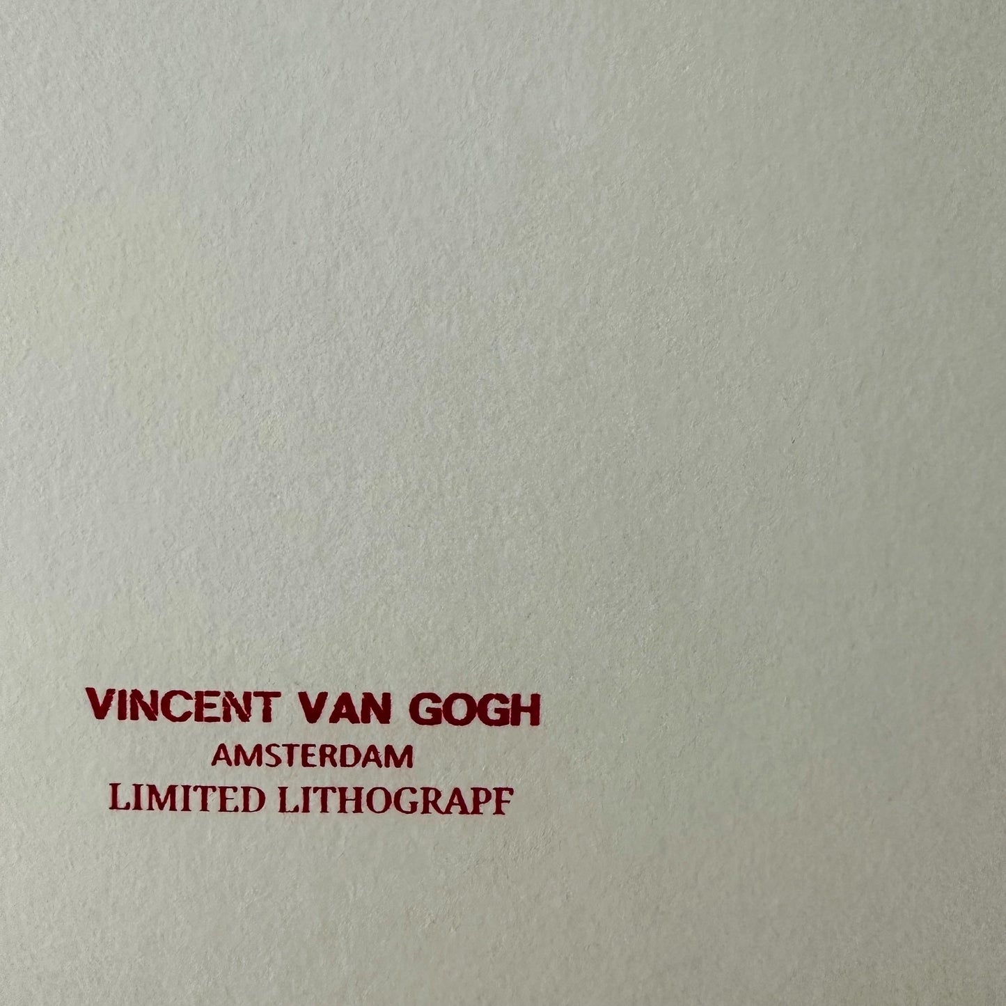 Genummerde editie VINCENT VAN GOGH "Meisje in het wit" Gesigneerd - Certificaat - Limited lithografie - Nederlandse kunstenaar - after