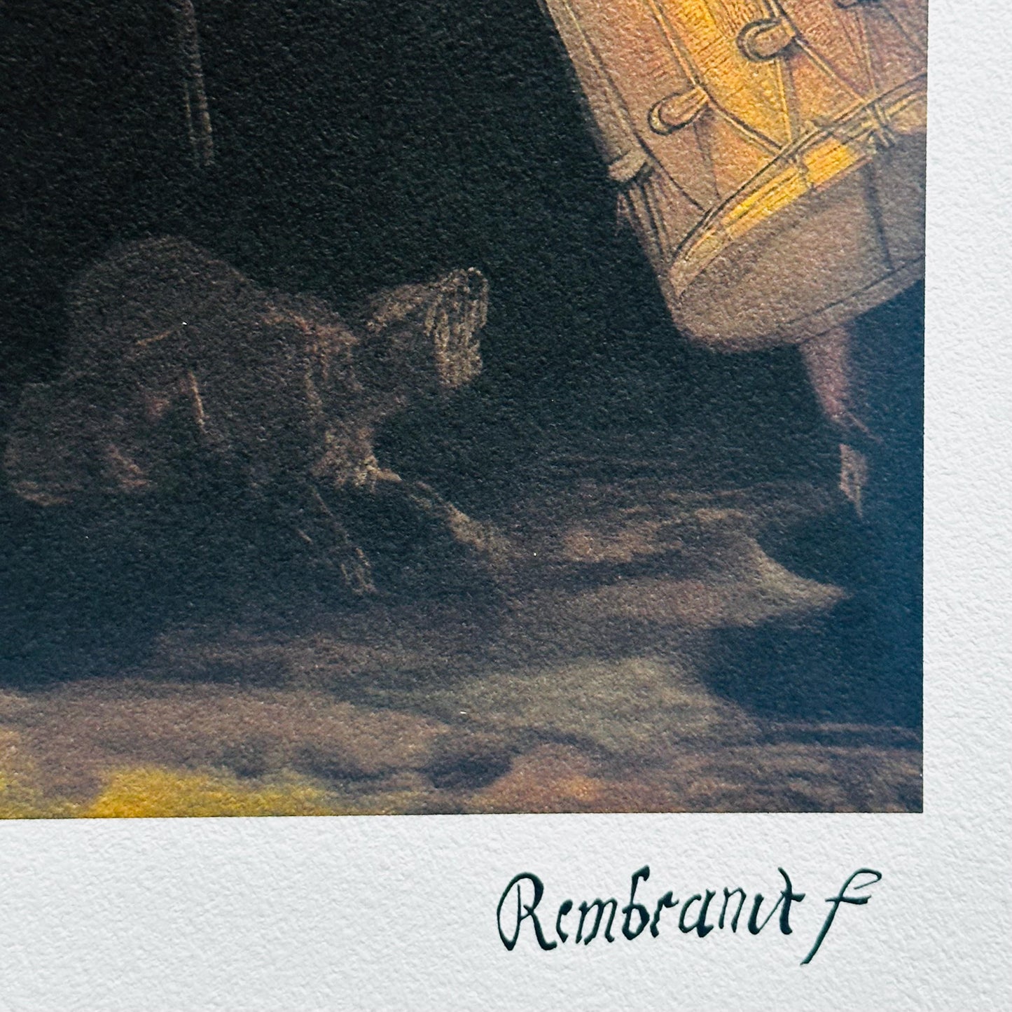 Genummerde editie REMBRANDT VAN RIJN "De nachtwacht" Gesigneerd - Certificaat - Limited lithografie - Nederlandse kunstenaar - after