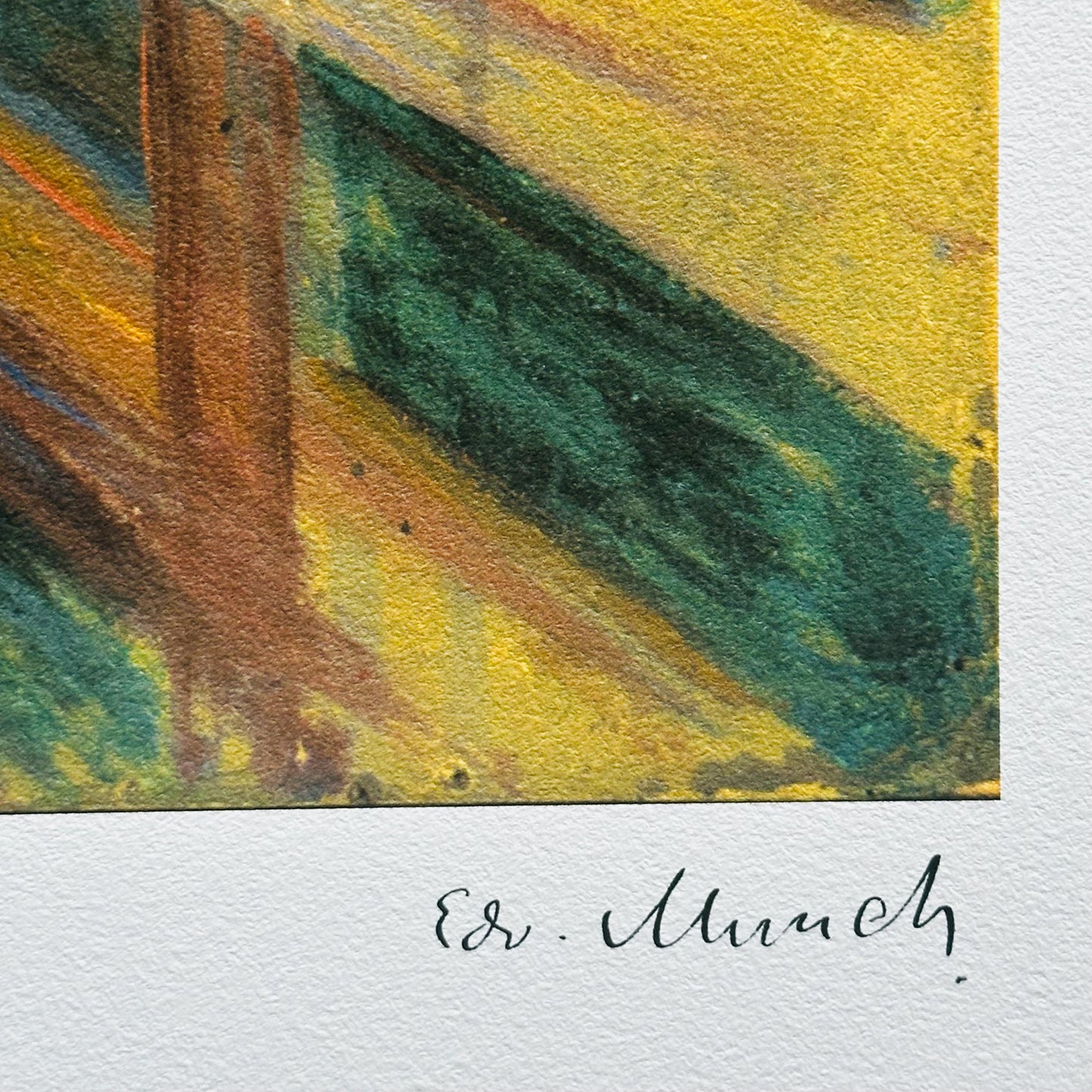 Genummerde editie EDVARD MUNCH "The Cream" Gesigneerd - Certificaat - Limited lithografie - Noorse kunstenaar - after