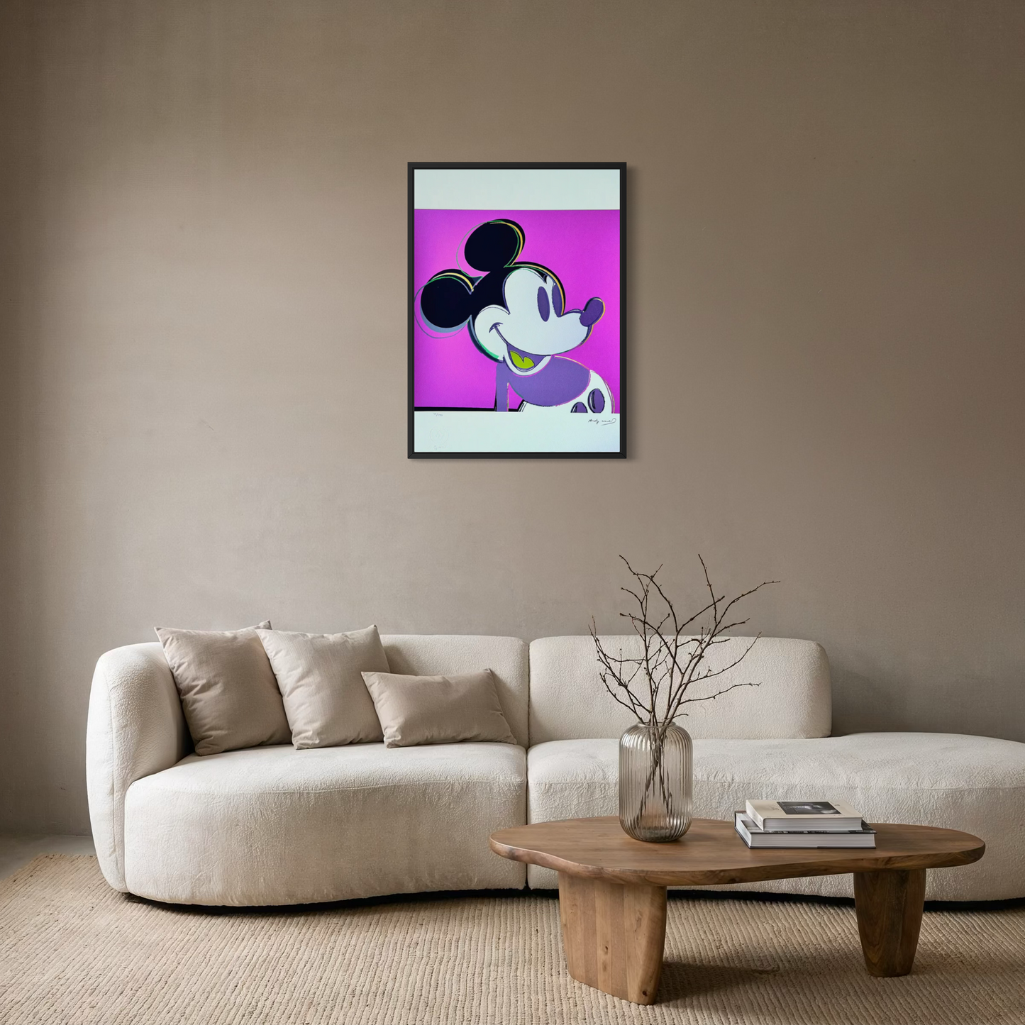 Andy Warhol – ‘Mickey Mouse (Paars, Myths)’ – Gelimiteerde en genummerde editie