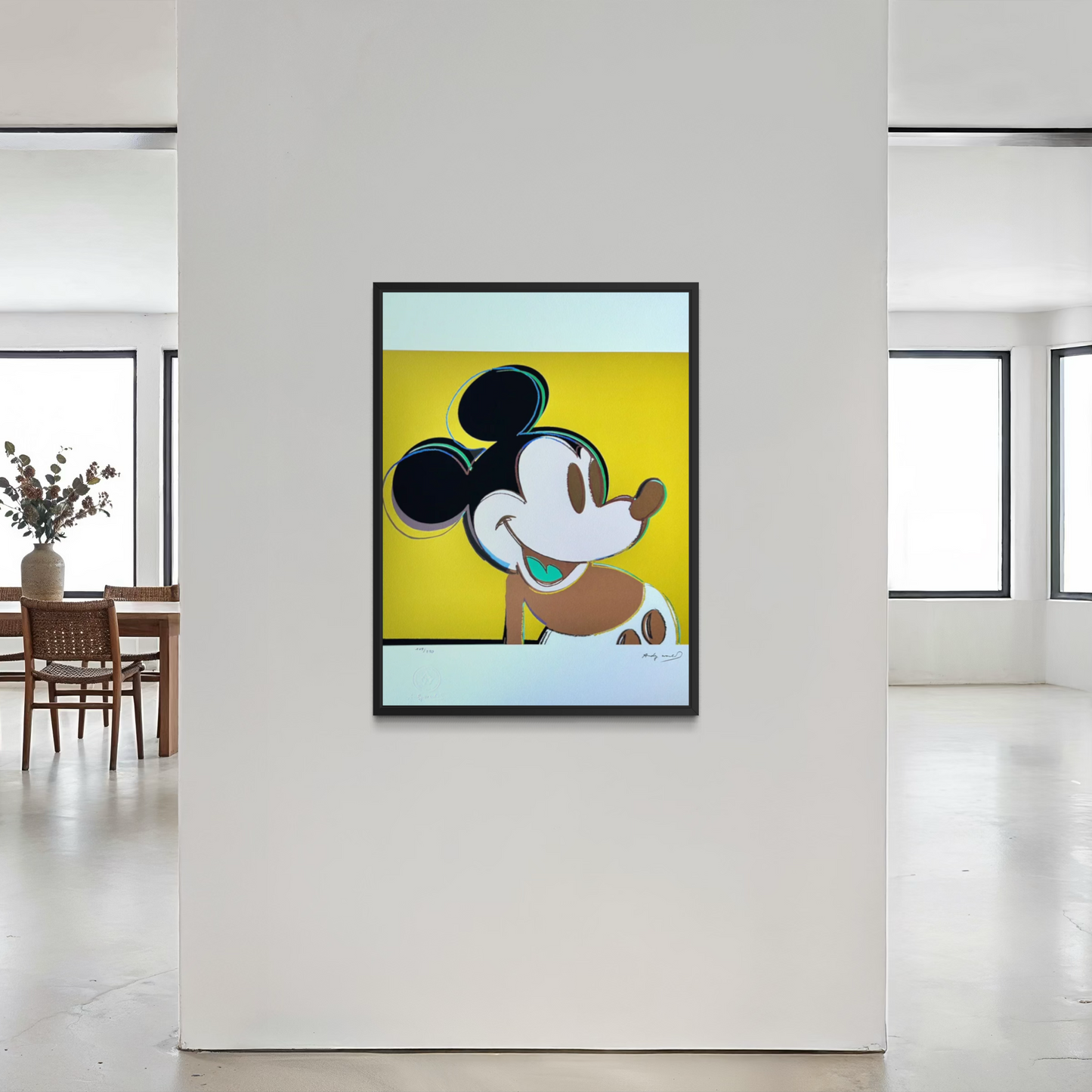 Andy Warhol – ‘Mickey Mouse (Geel)’ – Gelimiteerde en genummerde editie