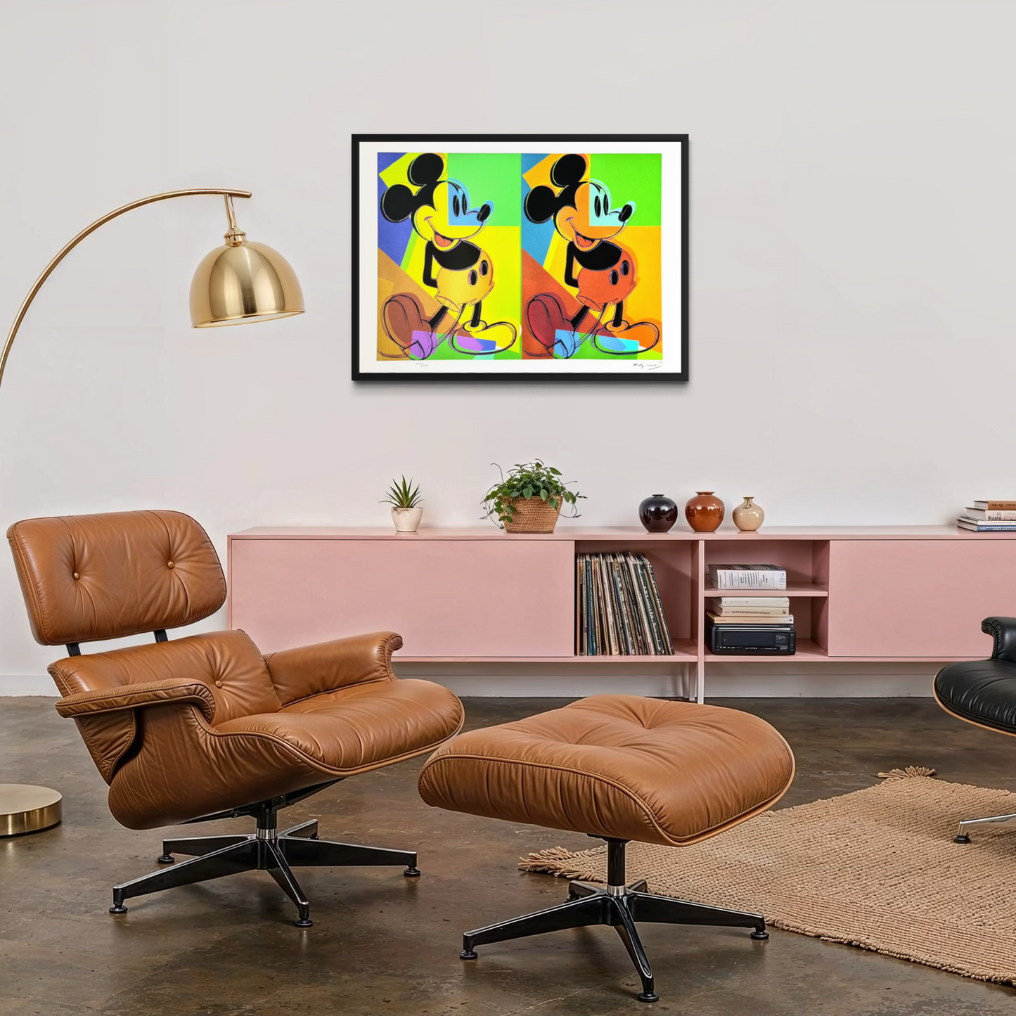 Andy Warhol – ‘Double Mickey (Groen, Oranje, Blauw, Geel)’ – Gelimiteerde en genummerde editie