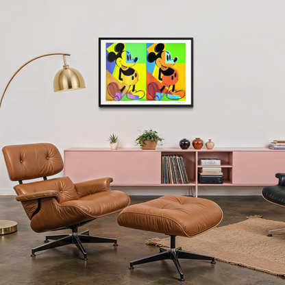 Andy Warhol – ‘Double Mickey (Groen, Oranje, Blauw, Geel)’ – Gelimiteerde en genummerde editie