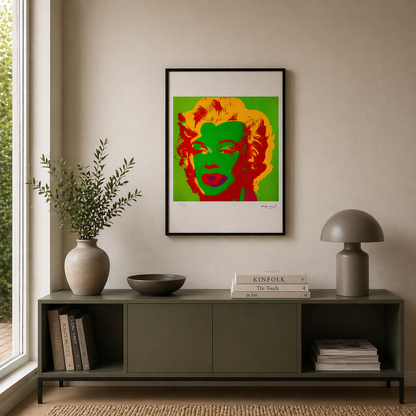 Andy Warhol – ‘Marilyn Monroe (Fluo Green & Red)’ – Sınırlı ve numaralı baskı