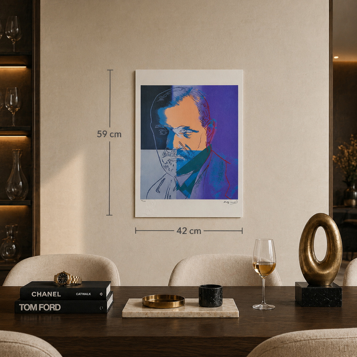 Andy Warhol – 'Sigmund Freud (Yahudiler)' – Sınırlı ve numaralı baskı
