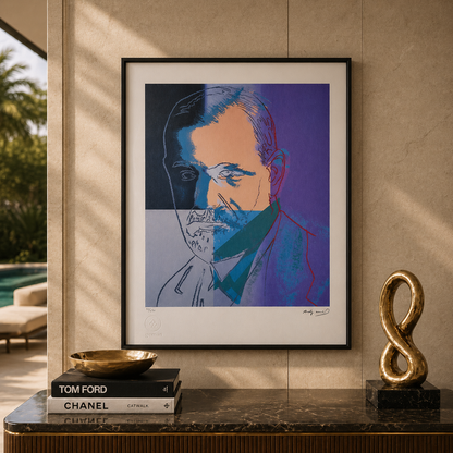 Andy Warhol – 'Sigmund Freud (Yahudiler)' – Sınırlı ve numaralı baskı