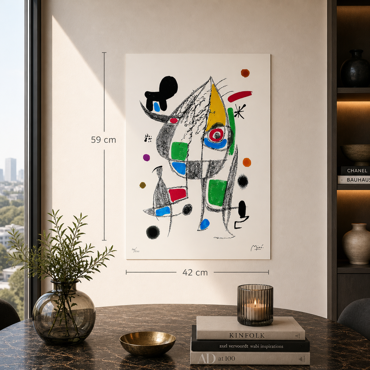 Joan Miró – ‘Sans titre (speelse figuurcompositie)’ – Gelimiteerde editie