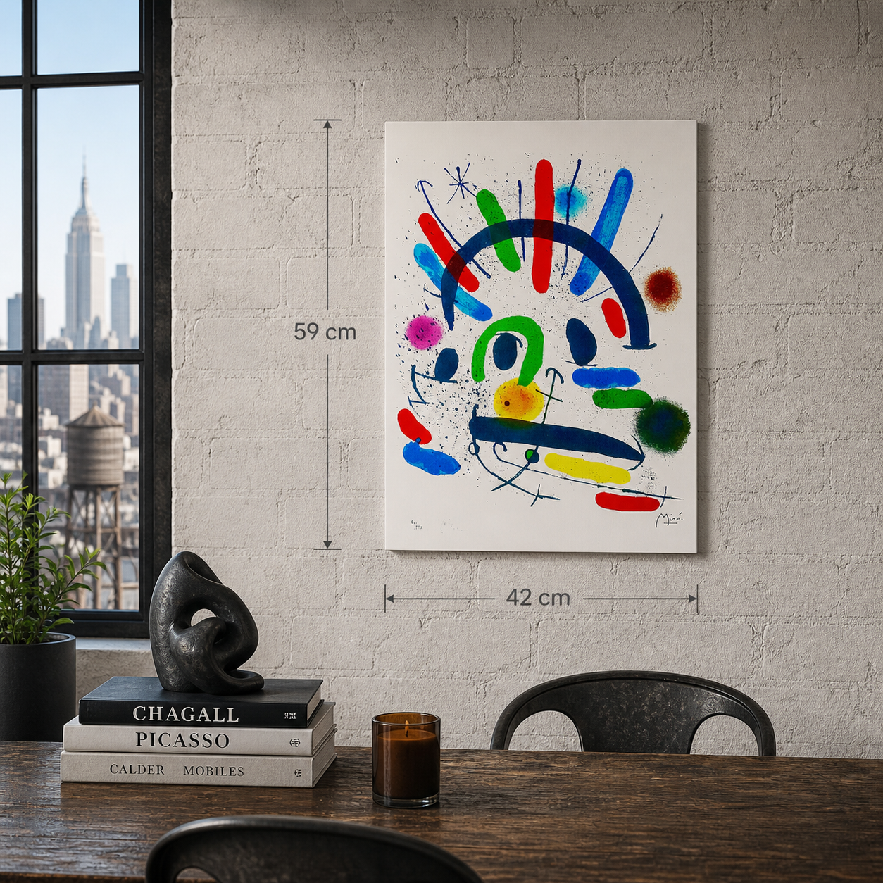 Joan Miró – ‘Sans titre (boogvormige kleurcompositie)’ – Gelimiteerde editie