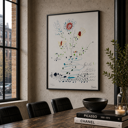 Pablo Picasso – ‘Bloemen, 1961 (LA)’ – Gelimiteerde en genummerde editie
