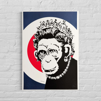 BANKSY Queen Monkey