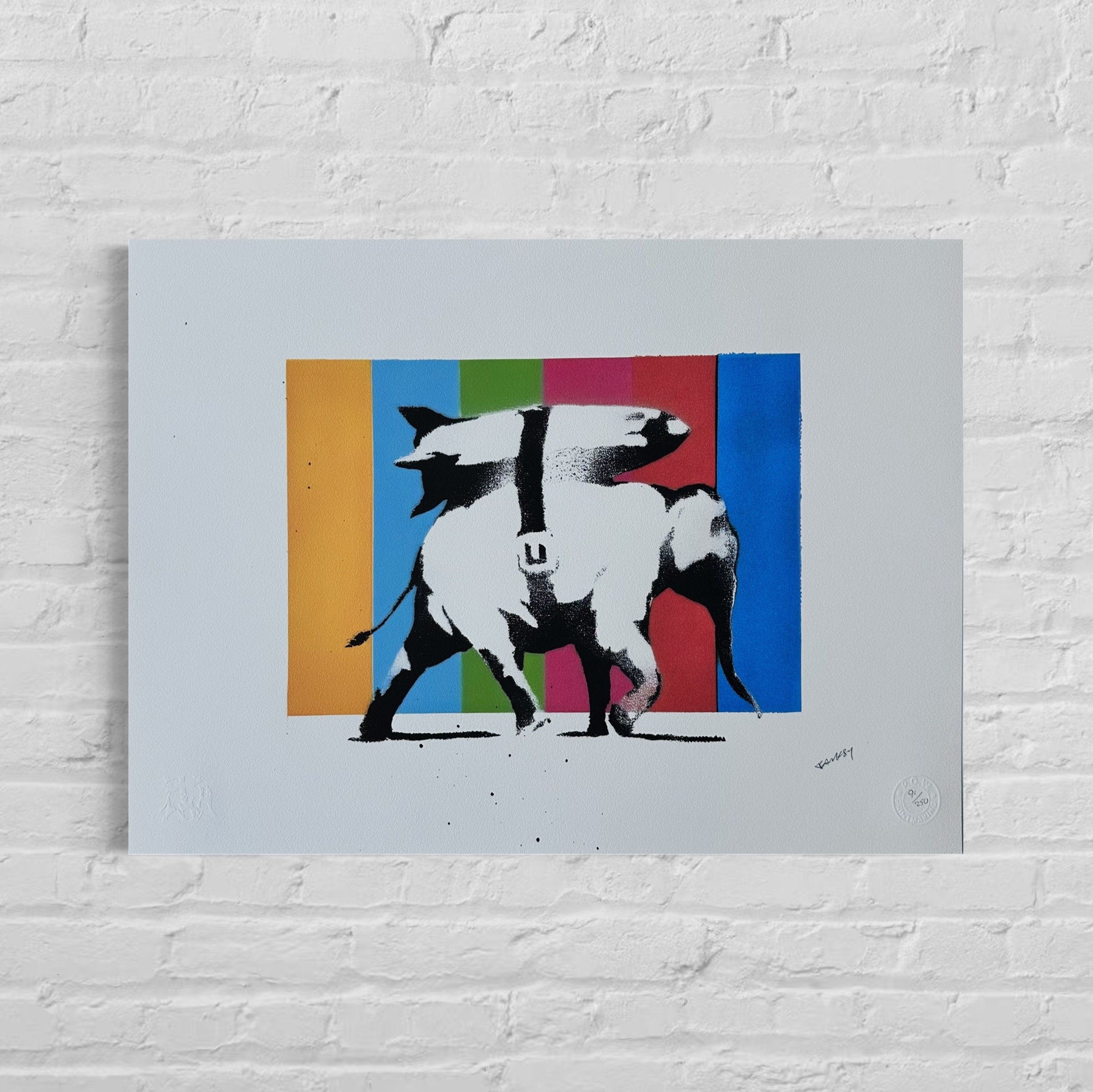 BANKSY  Heavy weapons multicolors