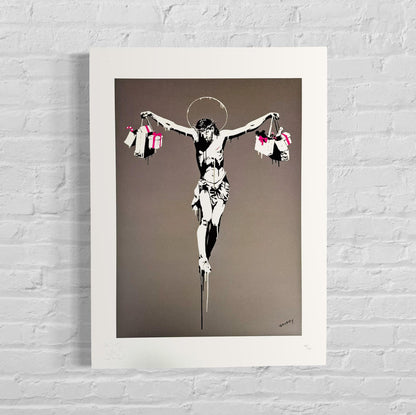 Banksy Christ With Shopping Bags