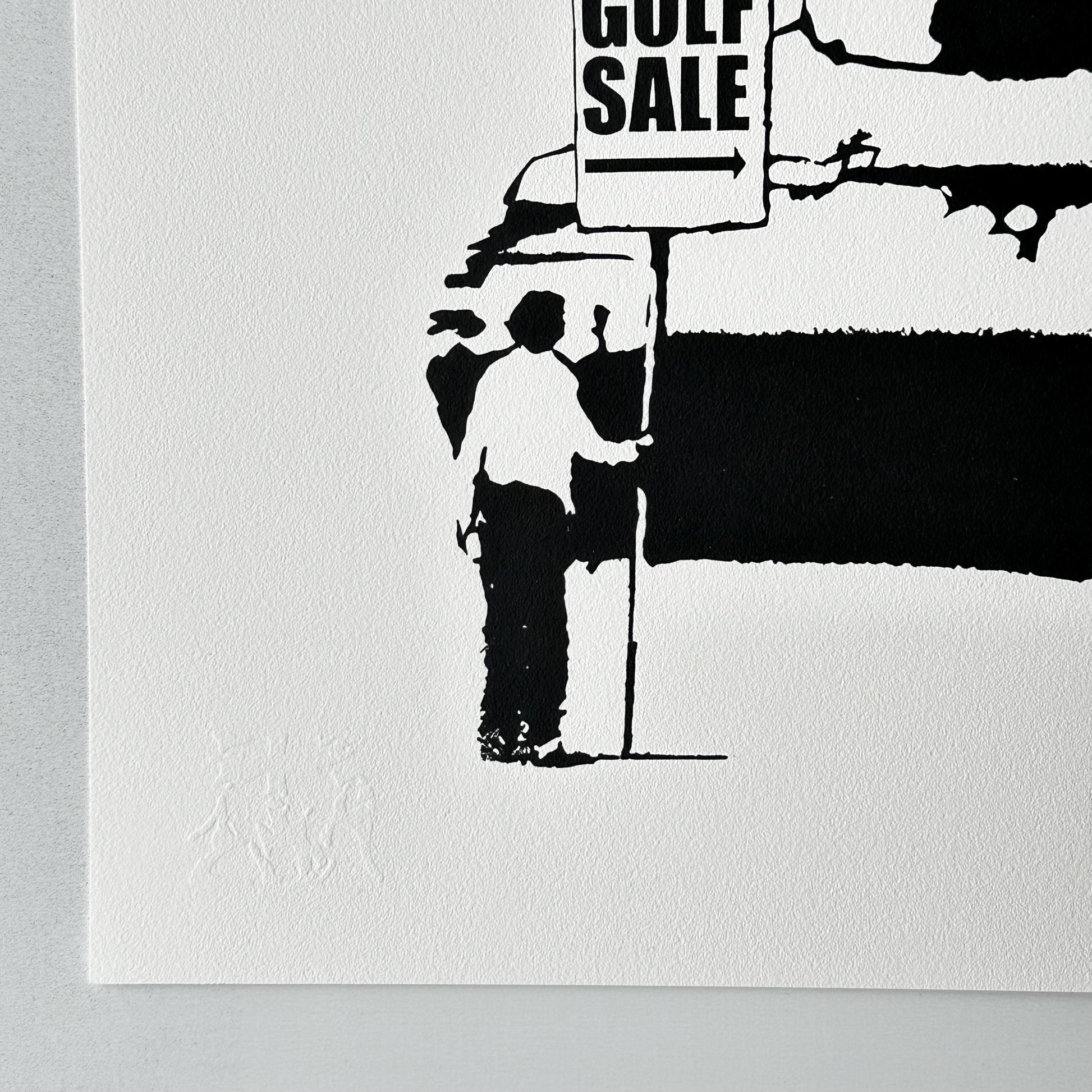 Banksy golf sale