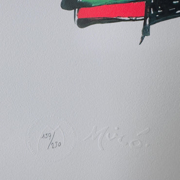 Genummerde editie Joan Miró, Abstract prachtige levendige kleuren - Gesigneerd - Certificaat - limited Barcelona Espana -