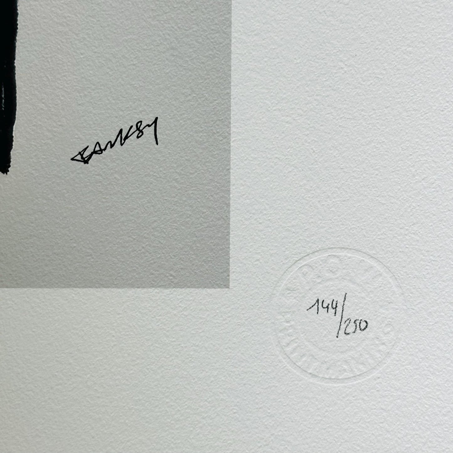 Genummerde editie BANKSY Festival - Gesigneerd - certificaat - Wall Art, Grafitti Art, Lithograph, Stencil Art