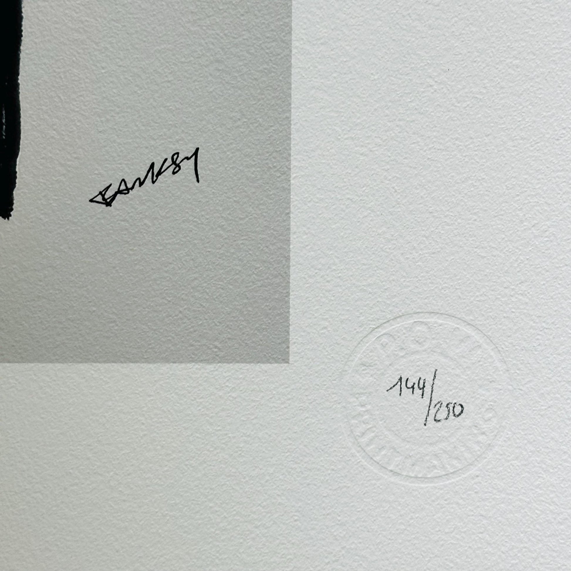 Genummerde editie BANKSY Festival - Gesigneerd - certificaat - Wall Art, Grafitti Art, Lithograph, Stencil Art