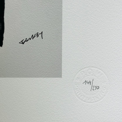 Genummerde editie BANKSY Festival - Gesigneerd - certificaat - Wall Art, Grafitti Art, Lithograph, Stencil Art