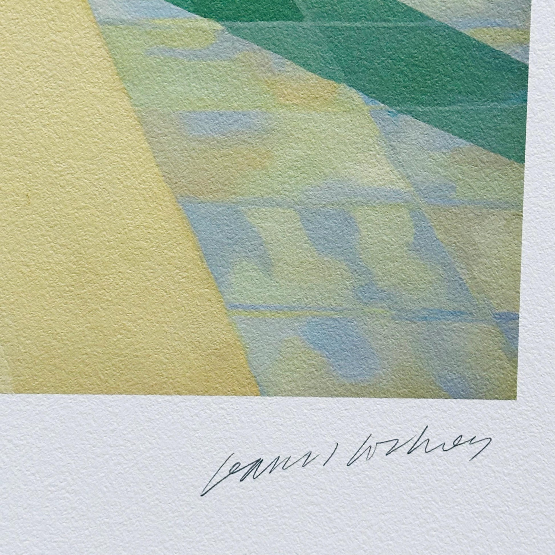Genummerde editie DAVID HOCKNEY - Zwembad met mensen - Certificaat - Limited lithografie - muurdecoratie - after