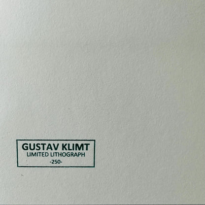 Genummerde editie Gustav Klimt," man en vrouw "de kus van vrede"- Certificaat - kunstdecoratie - unieke kunst lithograph after
