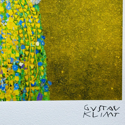 Genummerde editie Gustav Klimt," man en vrouw "de kus"- Certificaat - kunstdecoratie - unieke kunst lithograph after