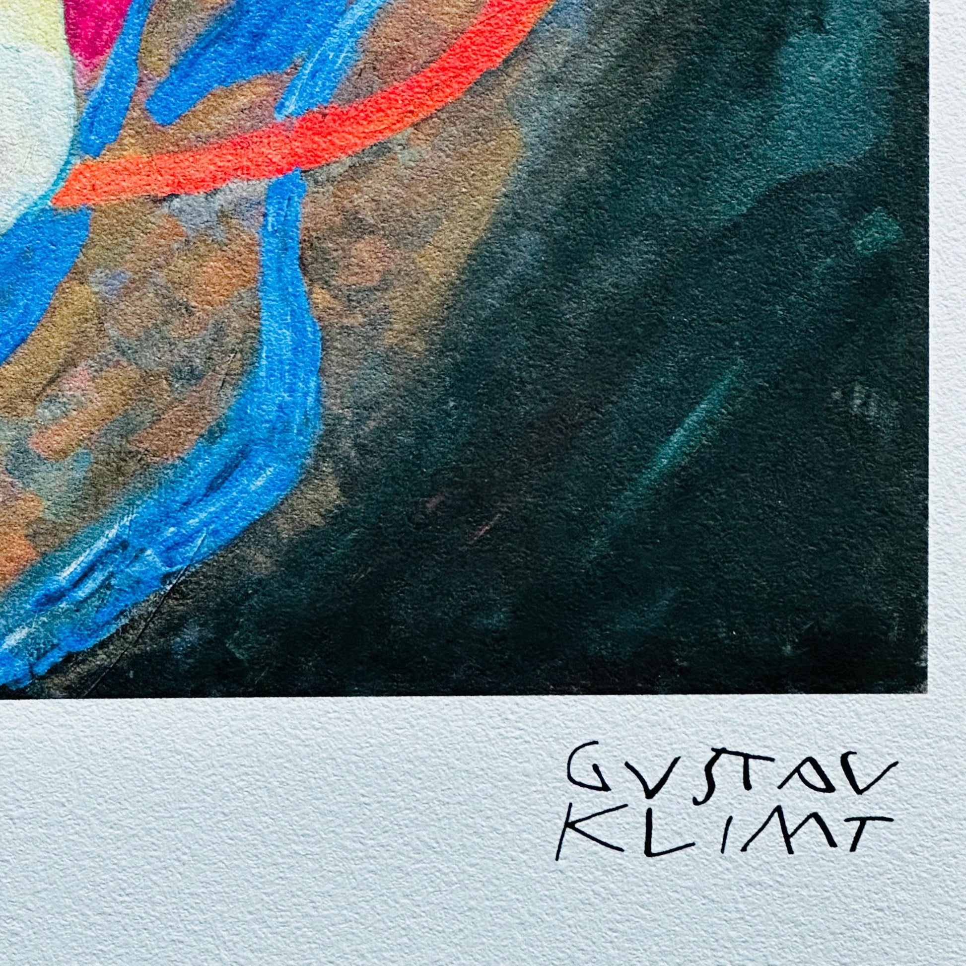 Genummerde editie Gustav Klimt, "de jonge maagd" liggende vrouwen - Certificaat - kunstdecoratie - unieke kunst lithograph after