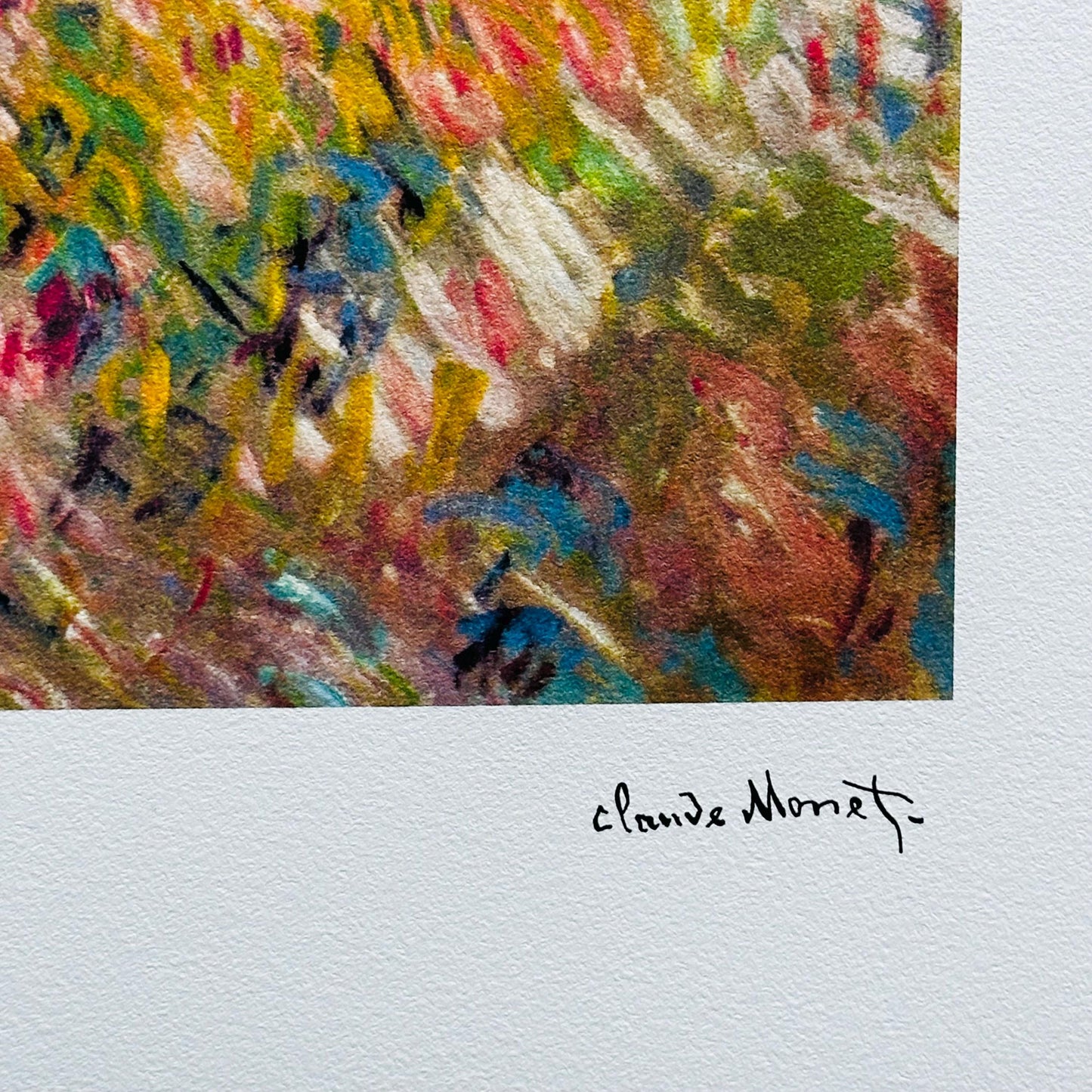 Genummerde editie Claude Monet," vrouw met paraplu- Certificaat - kunstdecoratie - unieke kunst lithograph after