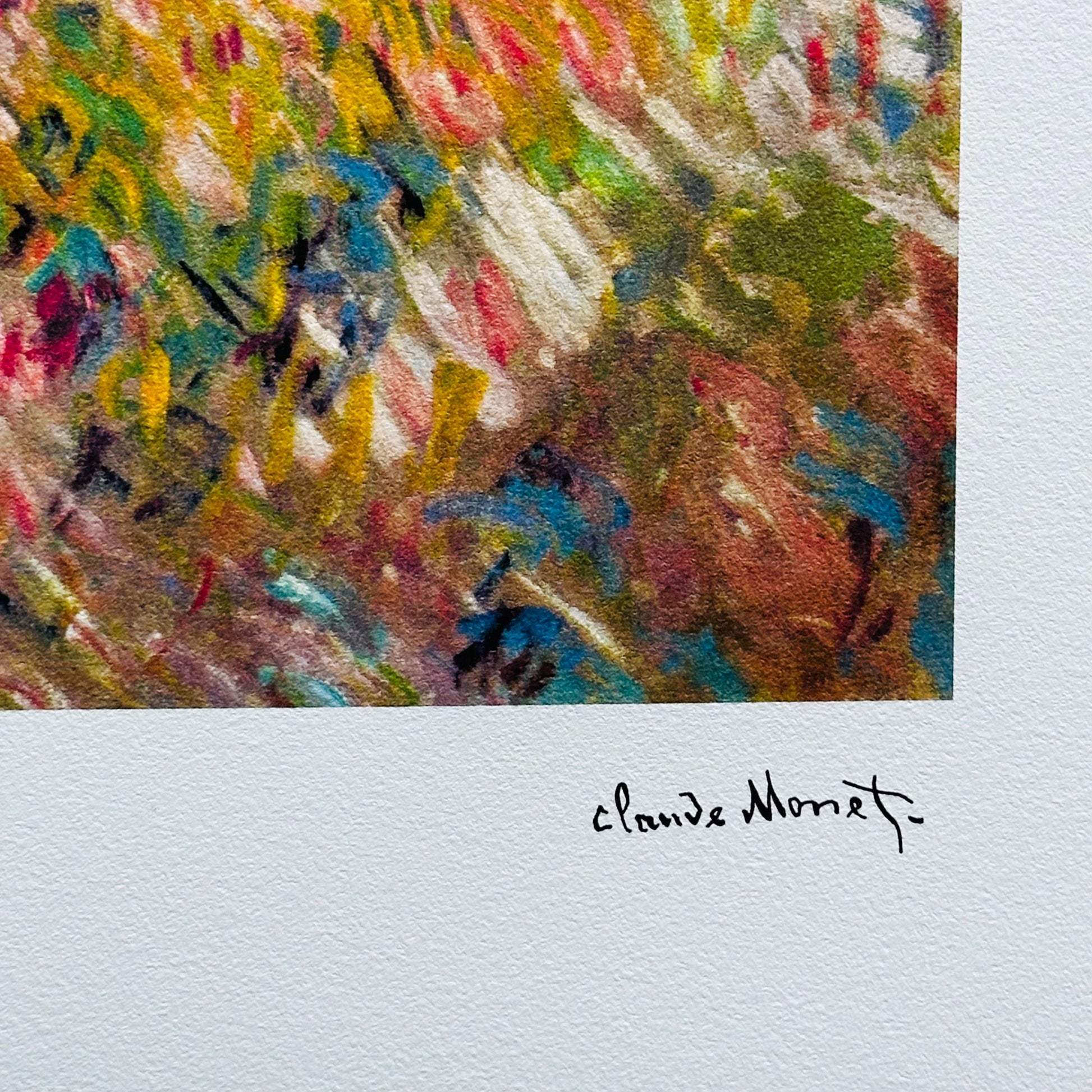 Genummerde editie Claude Monet," vrouw met paraplu- Certificaat - kunstdecoratie - unieke kunst lithograph after