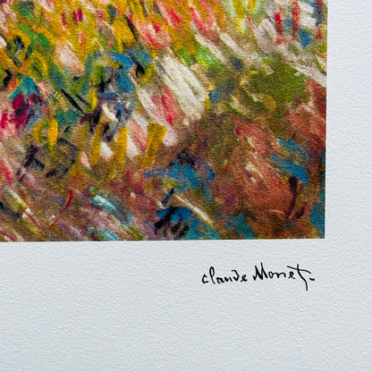 Genummerde editie Claude Monet," vrouw met paraplu- Certificaat - kunstdecoratie - unieke kunst lithograph after