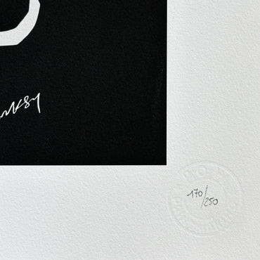 Genummerde editie BANKSY -I fought the law- Gesigneerd - certificaat - Wall Art, Grafitti Art, Lithograph, Stencil Art