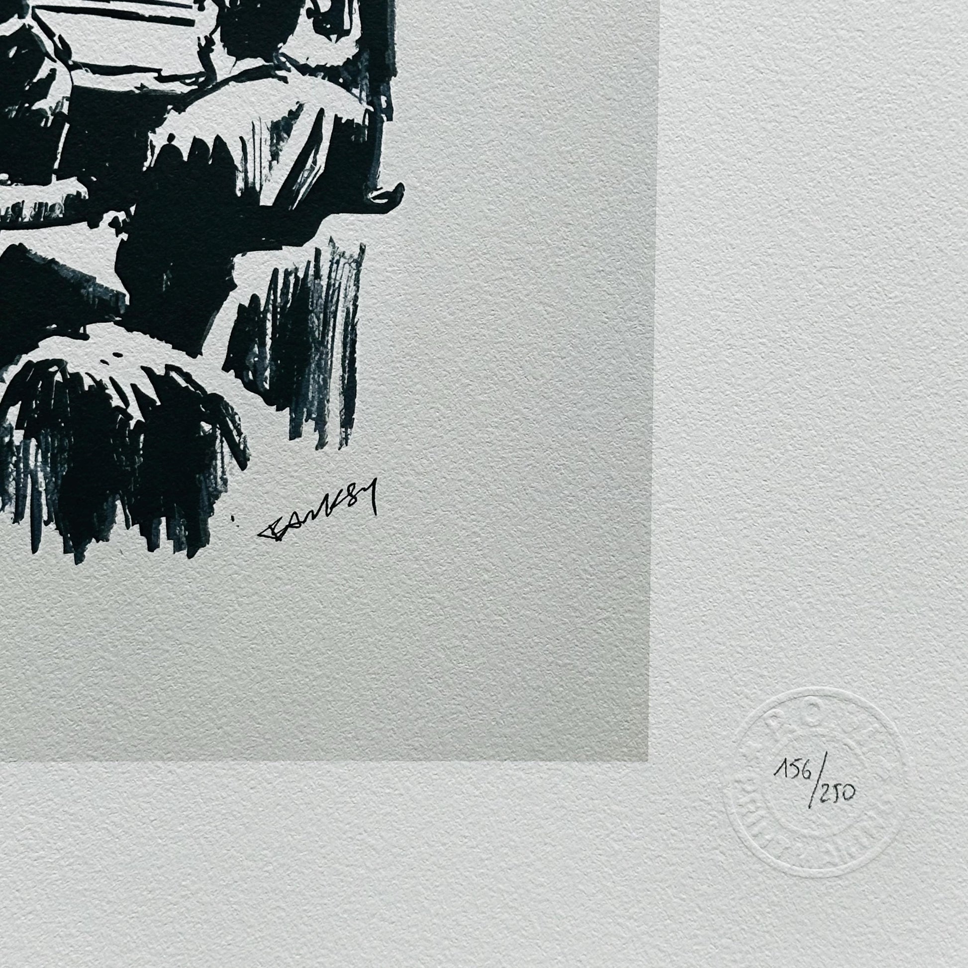 Genummerde editie BANKSY Marons - Gesigneerd - certificaat - Wall Art, Grafitti Art, Lithograph, Stencil Art