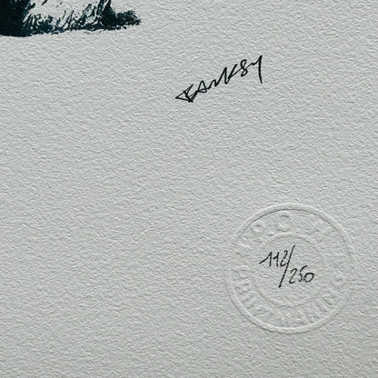 Genummerde editie BANKSY Stop and search - Gesigneerd - certificaat - Wall Art, Grafitti Art, Lithograph, Stencil Art