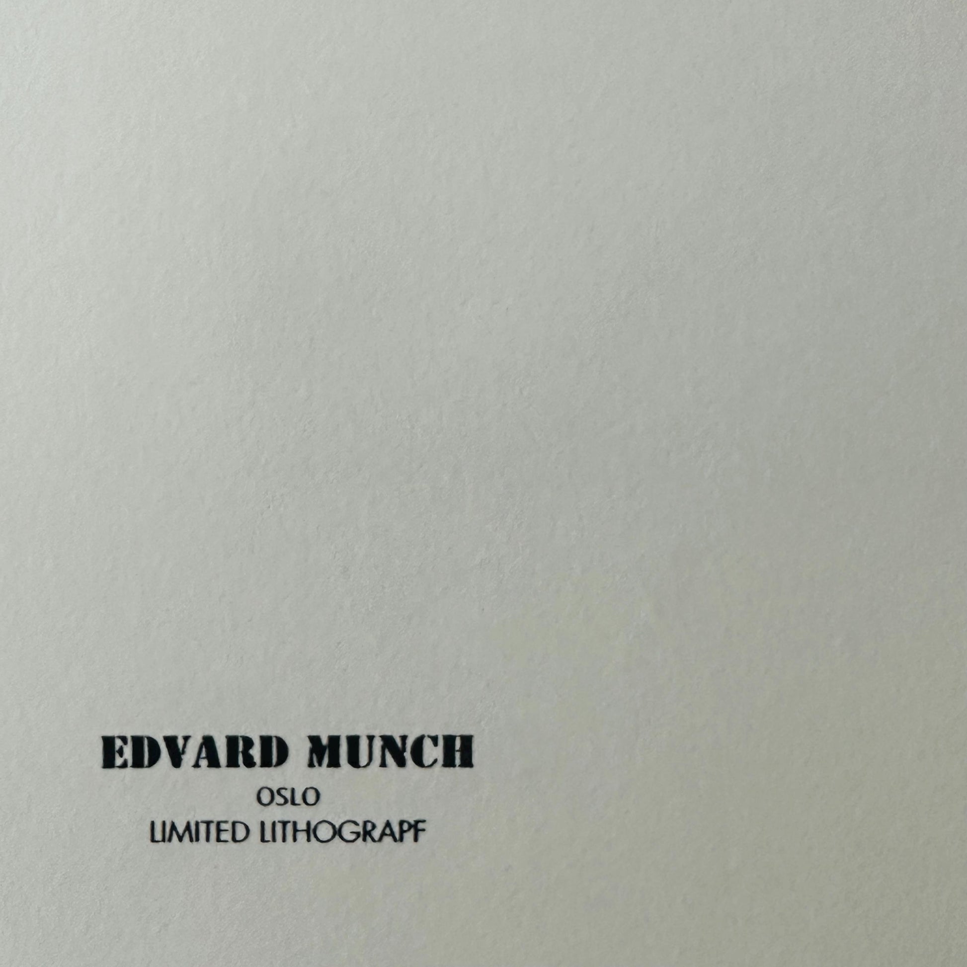 Genummerde editie EDVARD MUNCH "Melancholy" Gesigneerd - Certificaat - Limited lithografie - Noorse kunstenaar - after