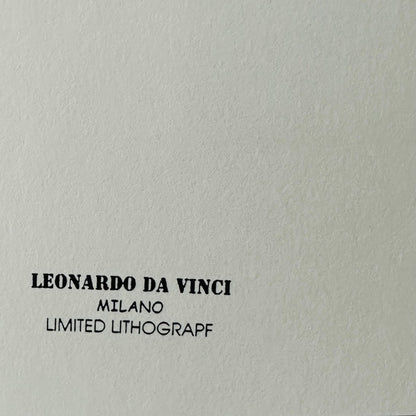 Genummerde editie LEONARDO DA VINCI "Mona Lisa" Gesigneerd - Certificaat - Limited lithografie - Italiaanse kunstenaar - after