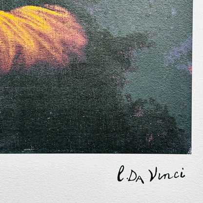 Genummerde editie LEONARDO DA VINCI "Mona Lisa" Gesigneerd - Certificaat - Limited lithografie - Italiaanse kunstenaar - after