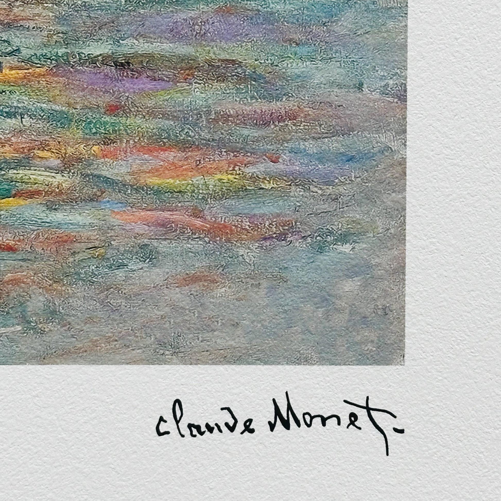 Genummerde editie Claude Monet," De grote kanaal in Venetië " - Certificaat - kunstdecoratie - unieke kunst lithograph after