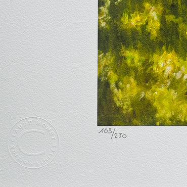 Genummerde editie Claude Monet," Tijd van de lente " - Certificaat - kunstdecoratie - unieke kunst lithograph after