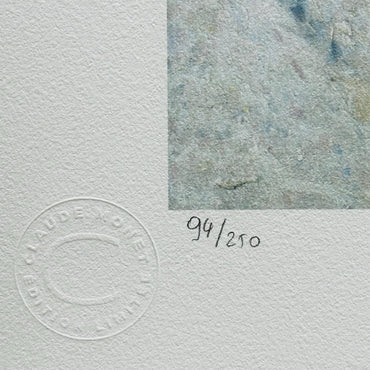 Genummerde editie Claude Monet," le pie " sneeuw landschap - Certificaat - kunstdecoratie - unieke kunst lithograph after