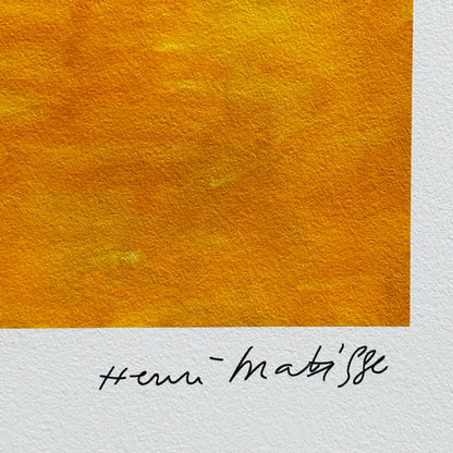 Genummerde editie HENRI MATISSE "collioure en Août" Gesigneerd - Certificaat - Limited lithografie - Franse kunstenaar - after
