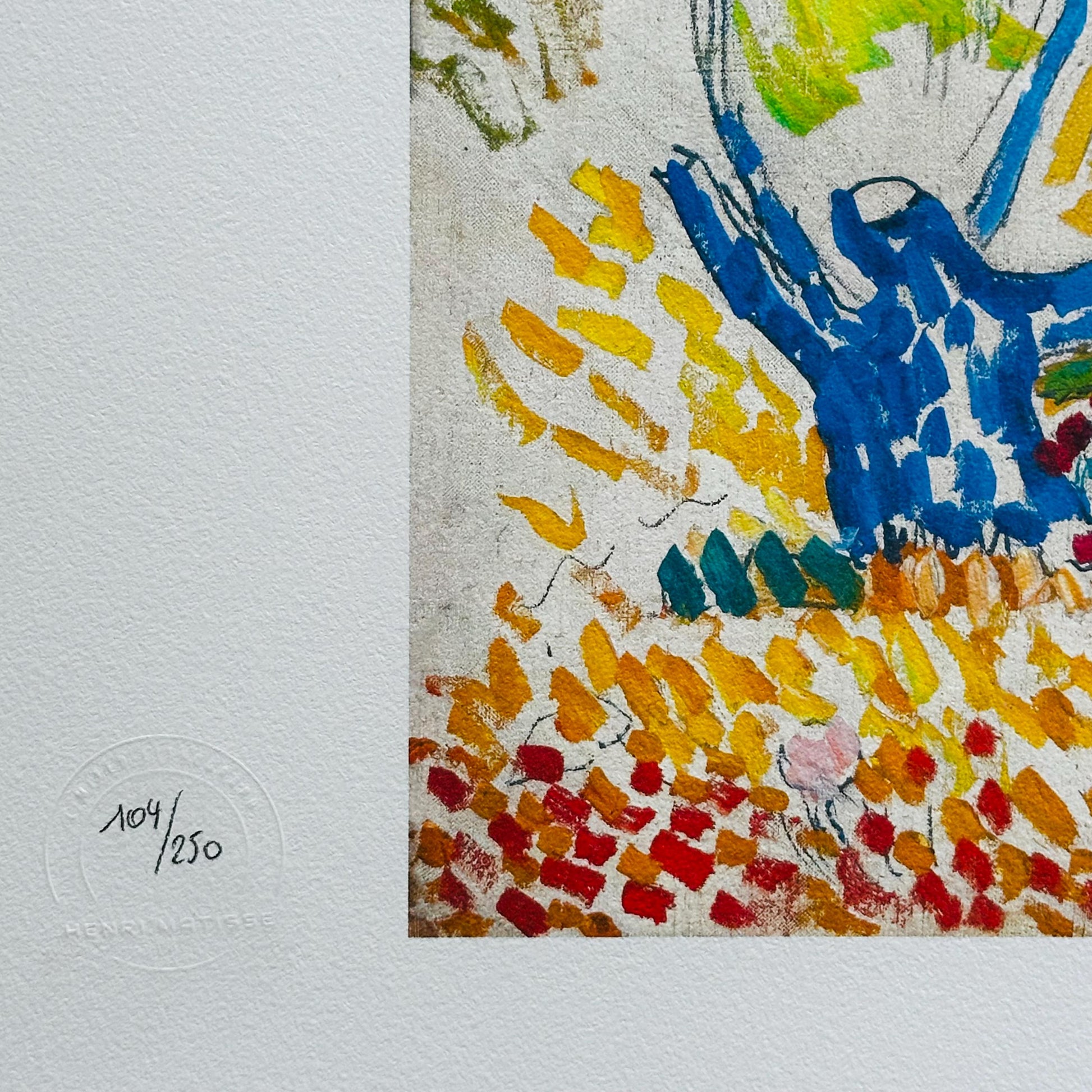 Genummerde editie HENRI MATISSE "Oliviers à collioure" Gesigneerd - Certificaat - Limited lithografie - Franse kunstenaar - after